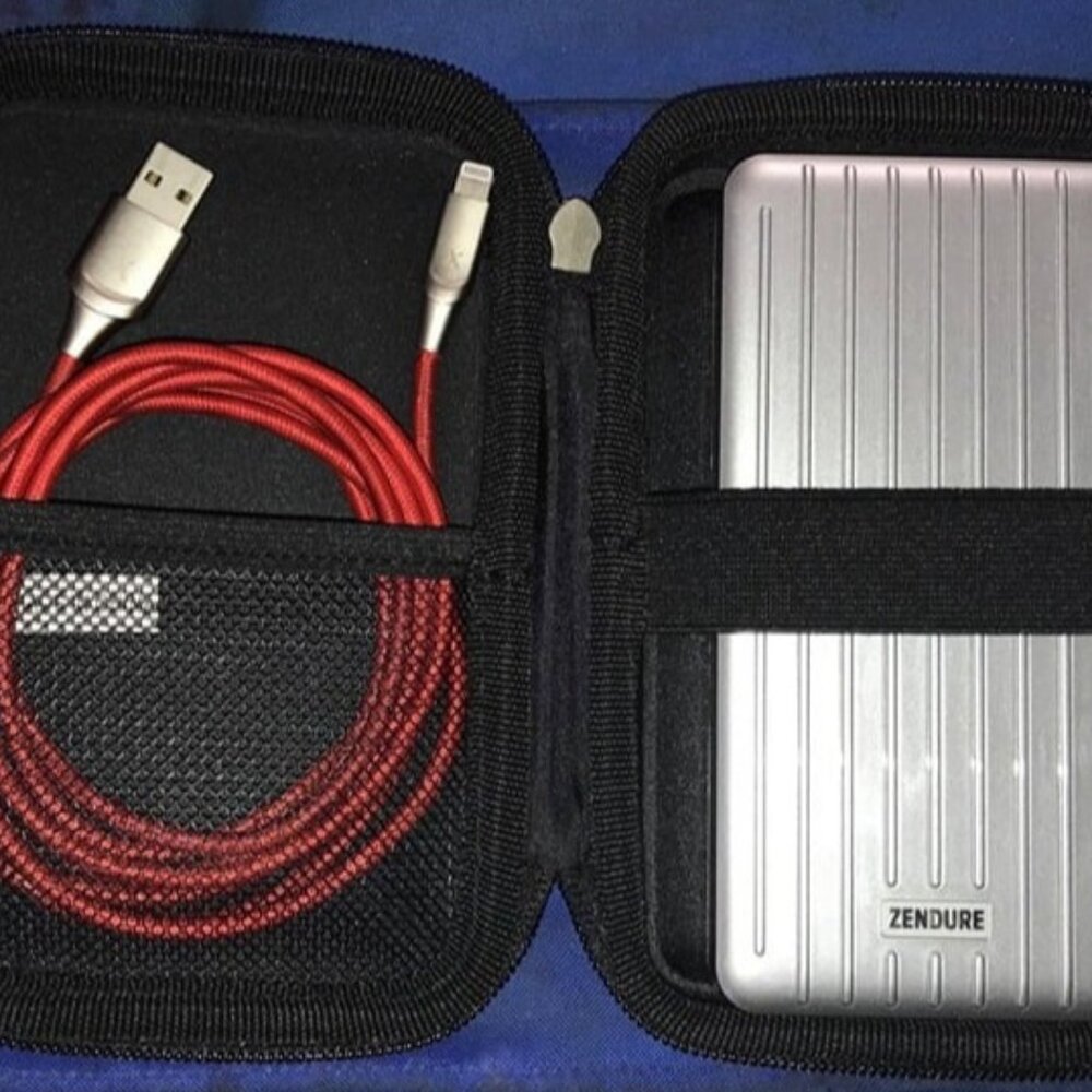 Portable EVA Hard Drive Carrying Case Pouch, Black